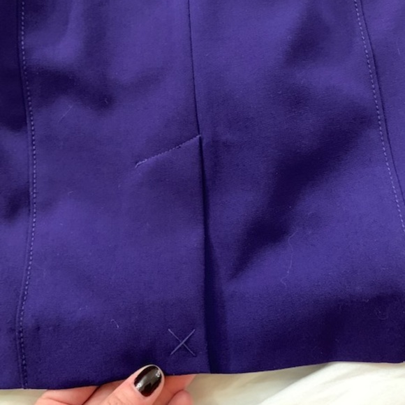 NWOT Calvin Klein Purple Ruffle Shoulder Dress - M - Picture 8 of 8